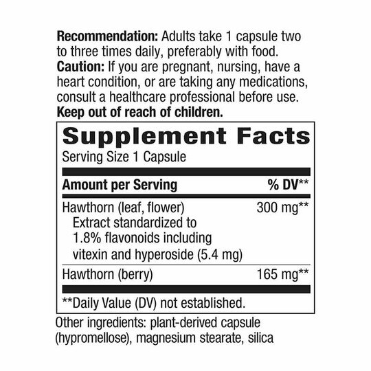 Hawthorn Premium Extract, 90 Veg Capsules, NWA