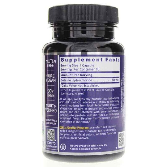 HCL, 90 Veg Capsules, QNL