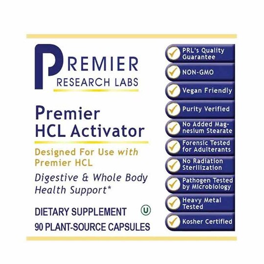 HCL Activator, 90 Veg Capsules, PRL