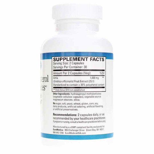 Healthy Cholesterol & Triglycerides, 60 Capsules, EUMD