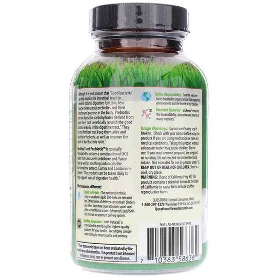 Healthy Tract Prebiotic, 60 Liquid Softgels, IRN