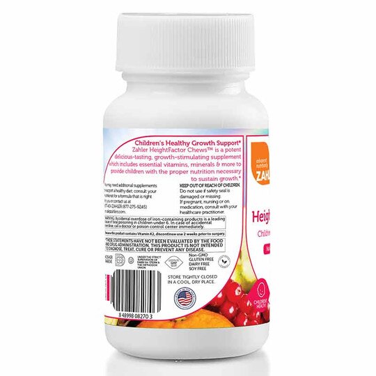 HeightFactor Chews, 60 Chewable Tablets, ZHL