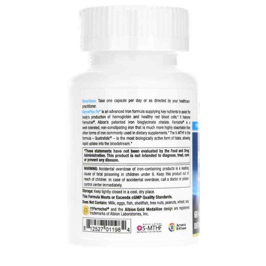 HemePlex Fe, 60 Veg Capsules, NUM
