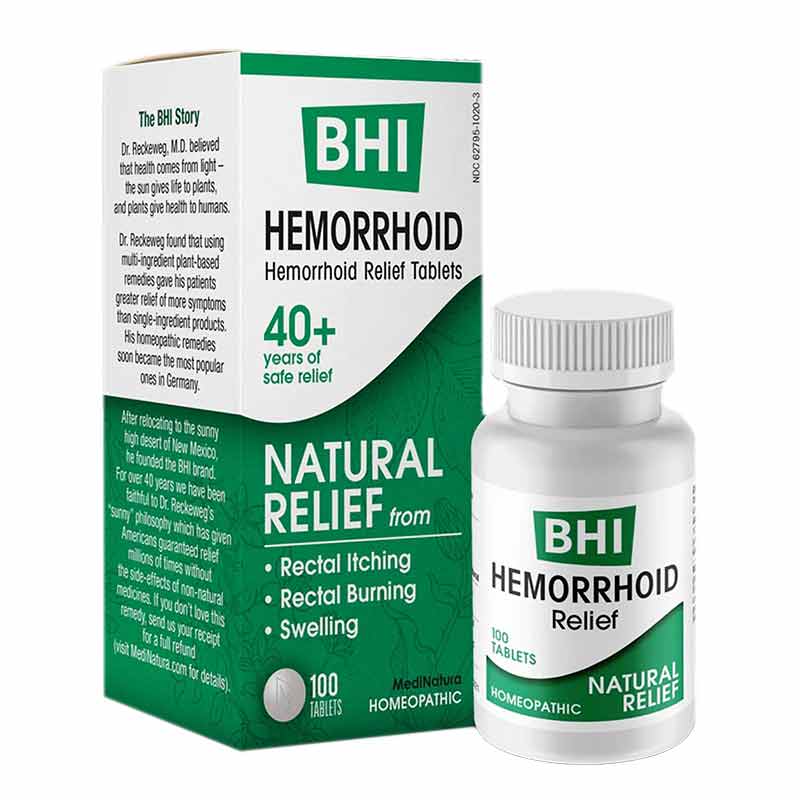 Hemorrhoid Relief Tablets, BHI