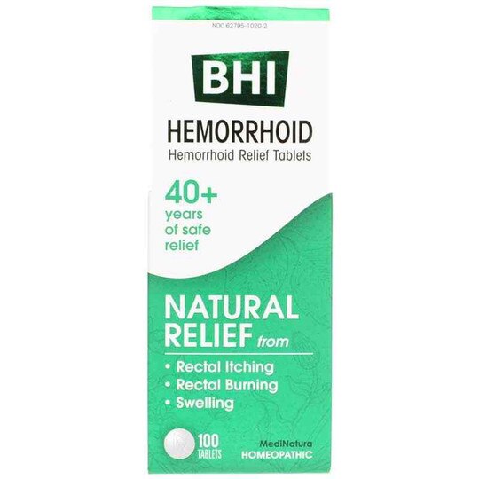 Hemorrhoid Relief Tablets, 100 Tablets, BHI