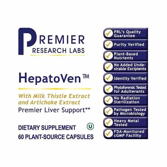 HepatoVen Detoxification and Liver Support , 60 Capsule, PRL