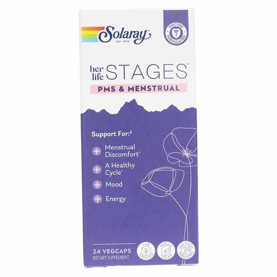 Her Life Stages PMS & Menstrual, 24 Veg Capsules, SLR