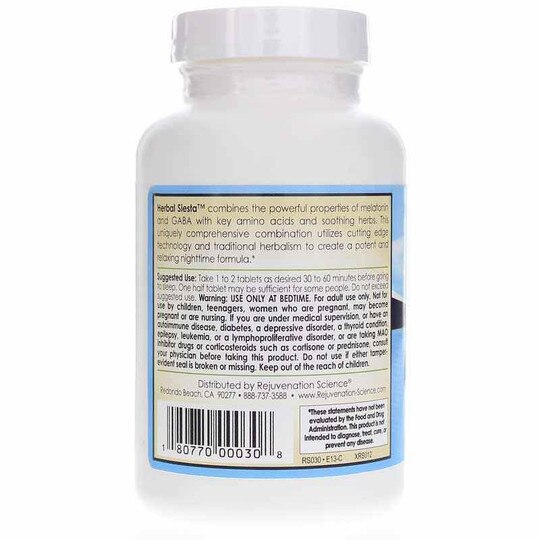 Herbal Siesta, 100 Tablets, FJS