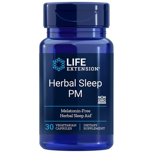 Herbal Sleep PM, 30 Veg Capsules, LFE