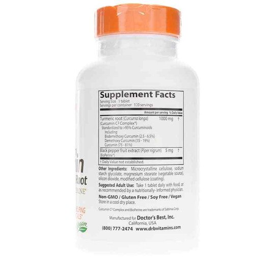 High Absorption Curcumin from Turmeric Root 1000 Mg, 12, DRB
