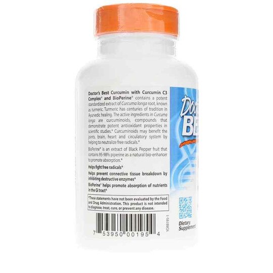 High Absorption Curcumin from Turmeric Root 1000 Mg, 12, DRB
