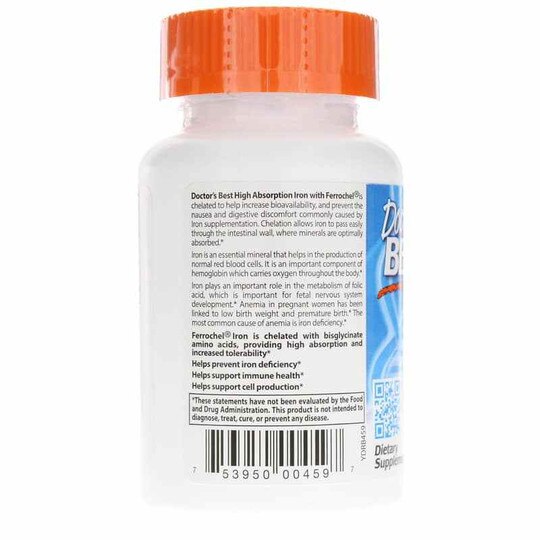 High Absorption Iron 27 Mg, 120 Tablets, DRB