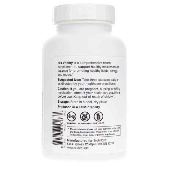 His Vitality Male Hormone Balance, 90 Capsules, ND