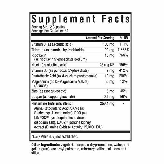 Histamine Nutrients, 60 Capsules, SKH