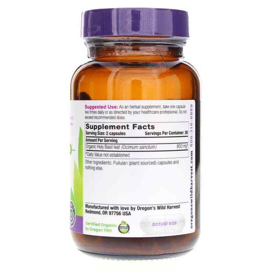 Holy Basil, 60 Vegan Capsules, OWH