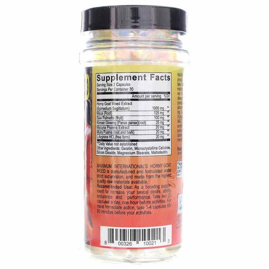 Horny Goat Weed, 60 Capsules, MXI