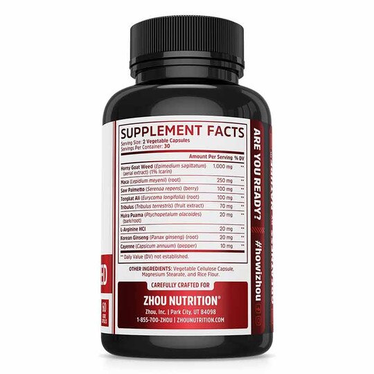 Horny Goat Weed, 60 Veg Capsules, ZHO