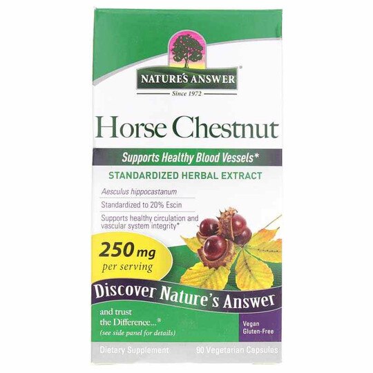 Horse Chestnut Standardized, 90 Veg Capsules, NAN