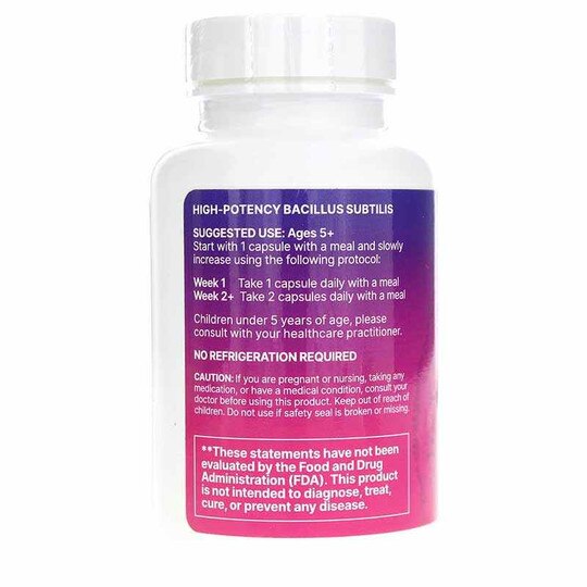 HU58 High Potency Bacillus Subtilis, 60 Capsules, MCBL