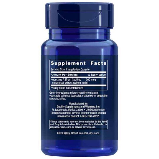 Huperzine A 200 Mcg, 60 Veg Capsules, LFE