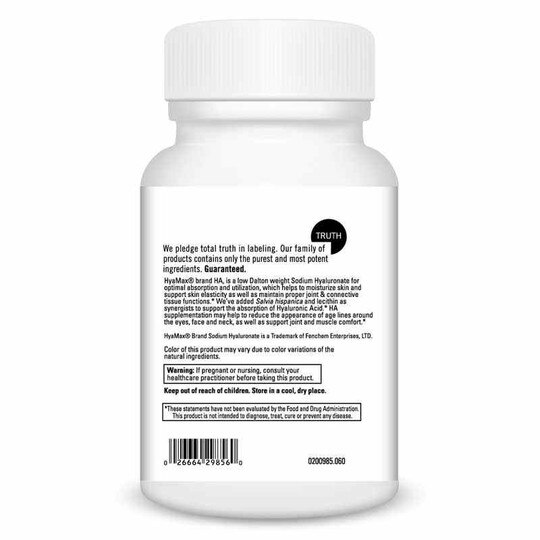 Hyaluronic Acid, 60 Veg Capsules, DL