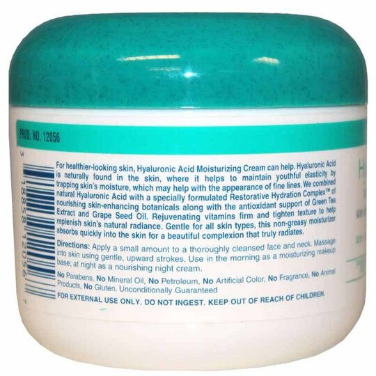 Hyaluronic Acid Moisturizing Cream, 4 Oz, HMH