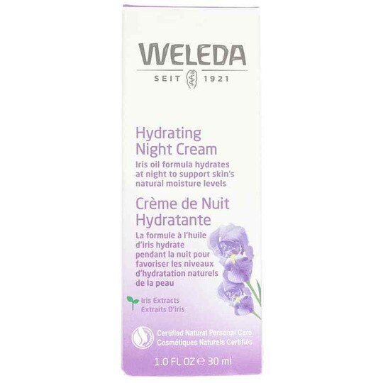 Hydrating Night Cream Iris Extract + Cocoa Butter, 1 Oz, WLD