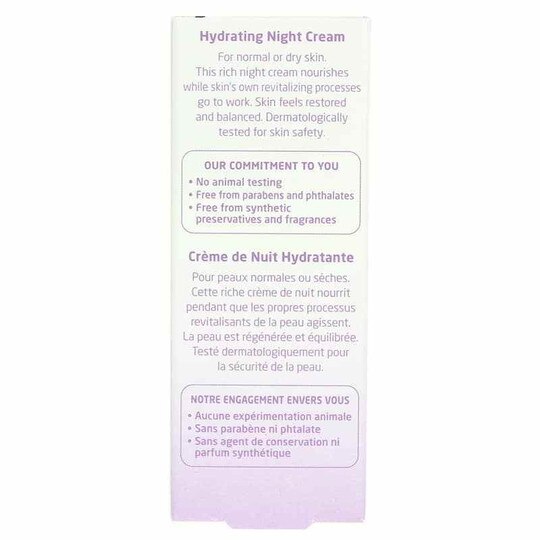 Hydrating Night Cream Iris Extract + Cocoa Butter, 1 Oz, WLD