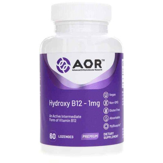 Hydroxy B-12, 60 Lozenges, AOR