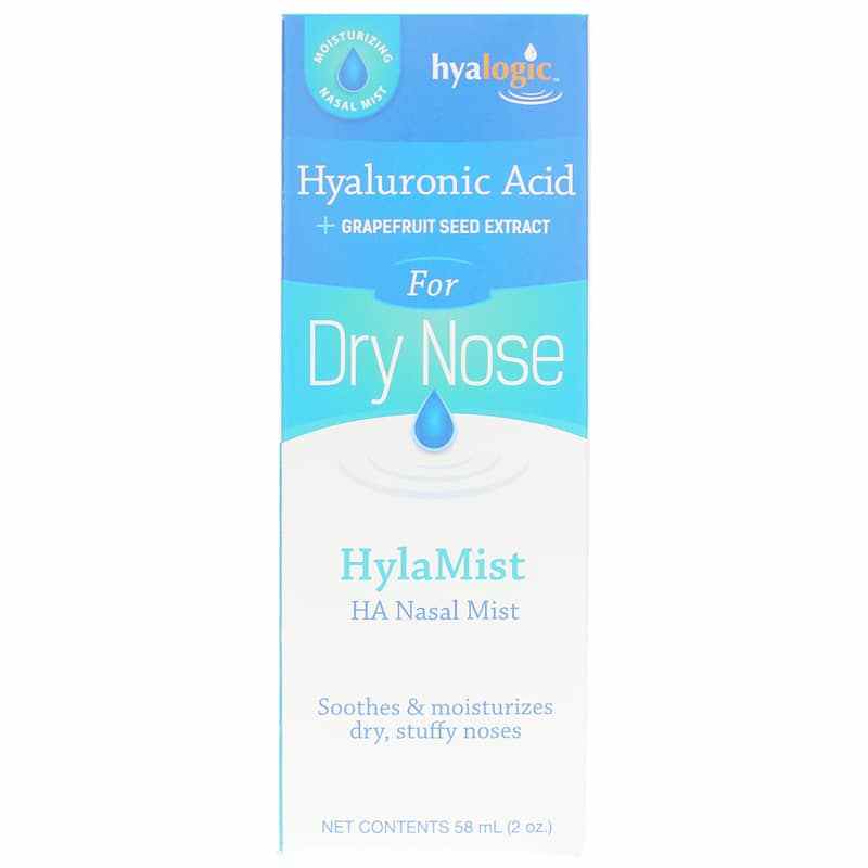 HylaMist HA Nasal Mist for Dry Nose, Hyalogic