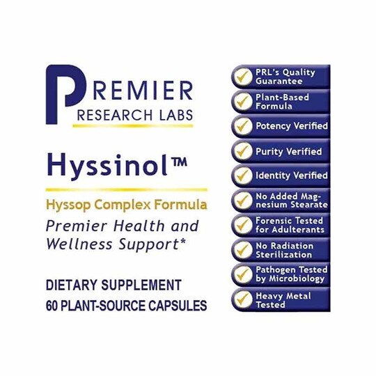 Hyssinol Hyssop Complex Formula, 60 Veg Capsules, PRL