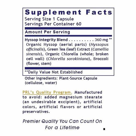 Hyssinol Hyssop Complex Formula, 60 Veg Capsules, PRL