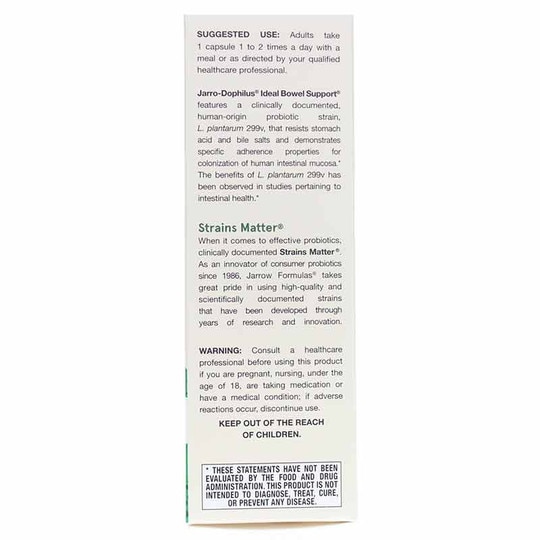 Ideal Bowel Support, 30 Veg Capsules, JRF