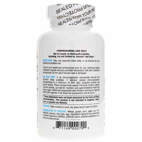 IgG 2000 CWP, 120 Veg Capsules, XYM