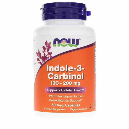 Indole-3-Carbinol I3C 200 Mg, 60 Veg Capsules, NOW