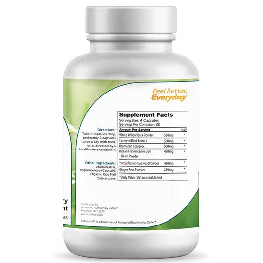 Inflame-X Inflammatory Support, 120 Capsules, ZHL