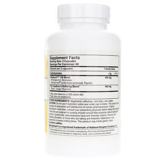 InflaQuell Buffered Enzymatic Support, 180 Capsules, RSN