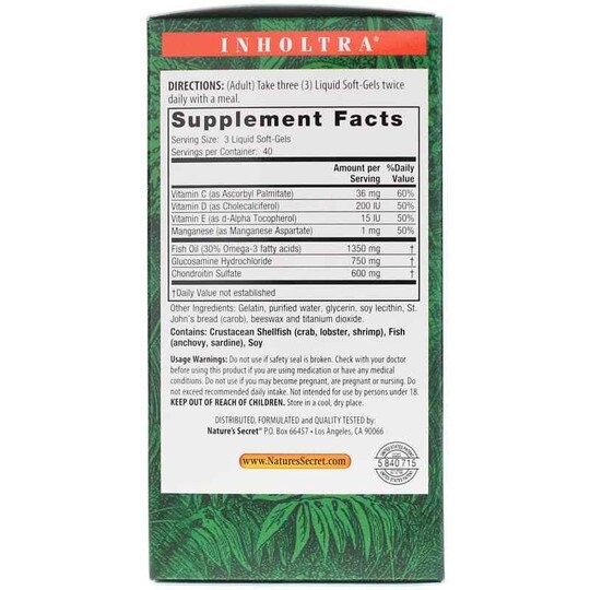 Inholtra Premium Lubri-Joint Softgels, 120 Liquid Softg, NSE