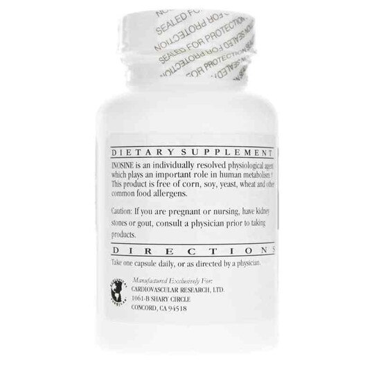 Inosine 500 Mg, 60 Capsules, CR