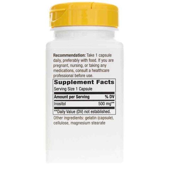 Inositol 500 Mg, 100 Capsules, NWA