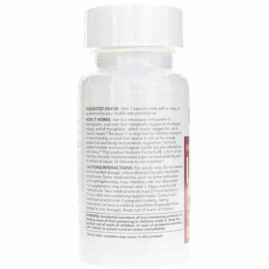 Iron 36 Mg High Potency, 90 Veg Capsules, PFLB