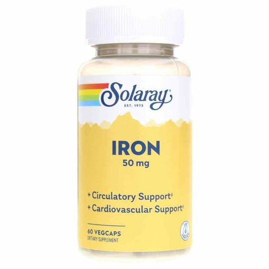 Iron 50 Mg, 60 Veg Capsules, SLR