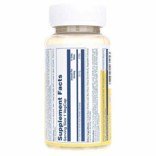 Iron 50 Mg, 60 Veg Capsules, SLR