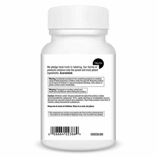 Iron Bis-Glycinate, 60 Veg Capsules, DL