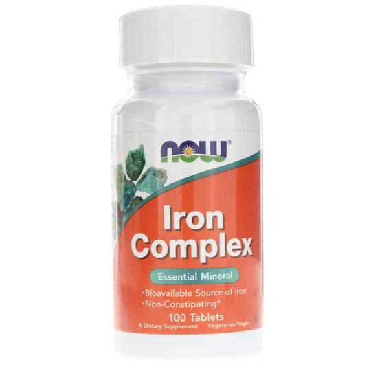 Iron Complex, 100 Tablets, NOW
