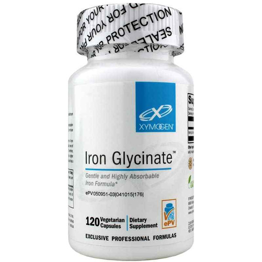 Iron Glycinate, 120 Veg Capsules, XYM