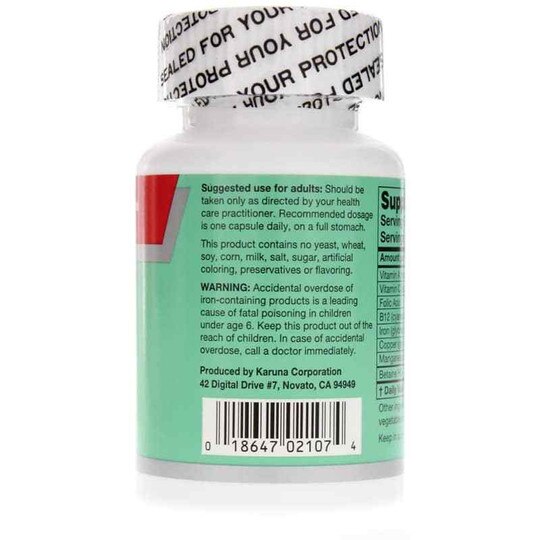 Iron Plus, 60 Veg Capsules, KRU