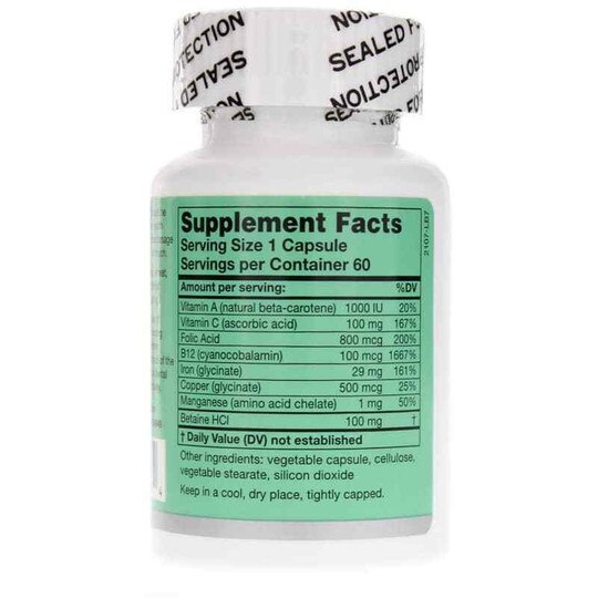 Iron Plus, 60 Veg Capsules, KRU