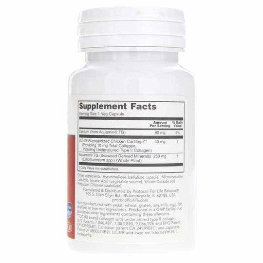 Joint-UC with Undenatured Type II Collagen, 60 Veg Capsules, PFLB