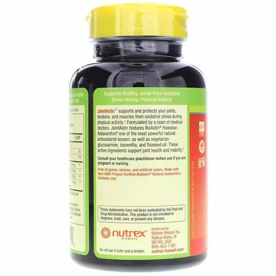JointAstin BioAstin Hawaiian Astaxanthin, 120 Veg So, NXH